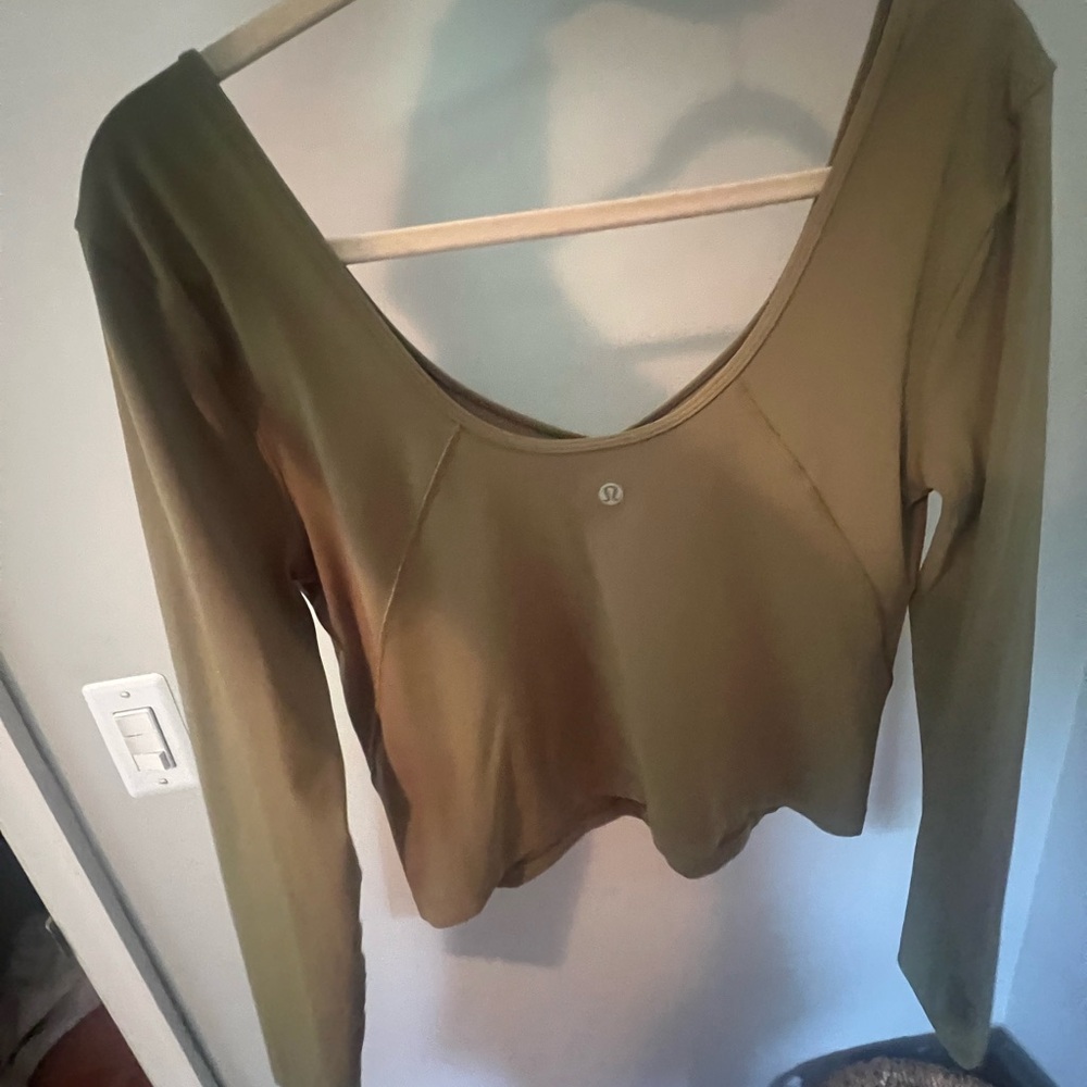 lululemon athletica Bronzed Green Women's Top (10)